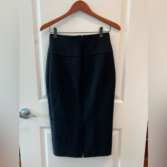 Karen Millen High Waist MIDI Pencil Skirt with Buckle Detail - Picture 7 of 16